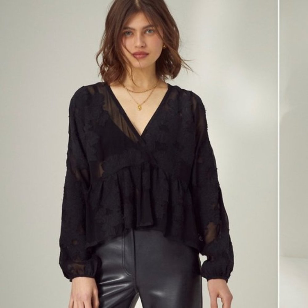 NWT Aritzia Wilfred Peplum Genuine Brown Size XXS
